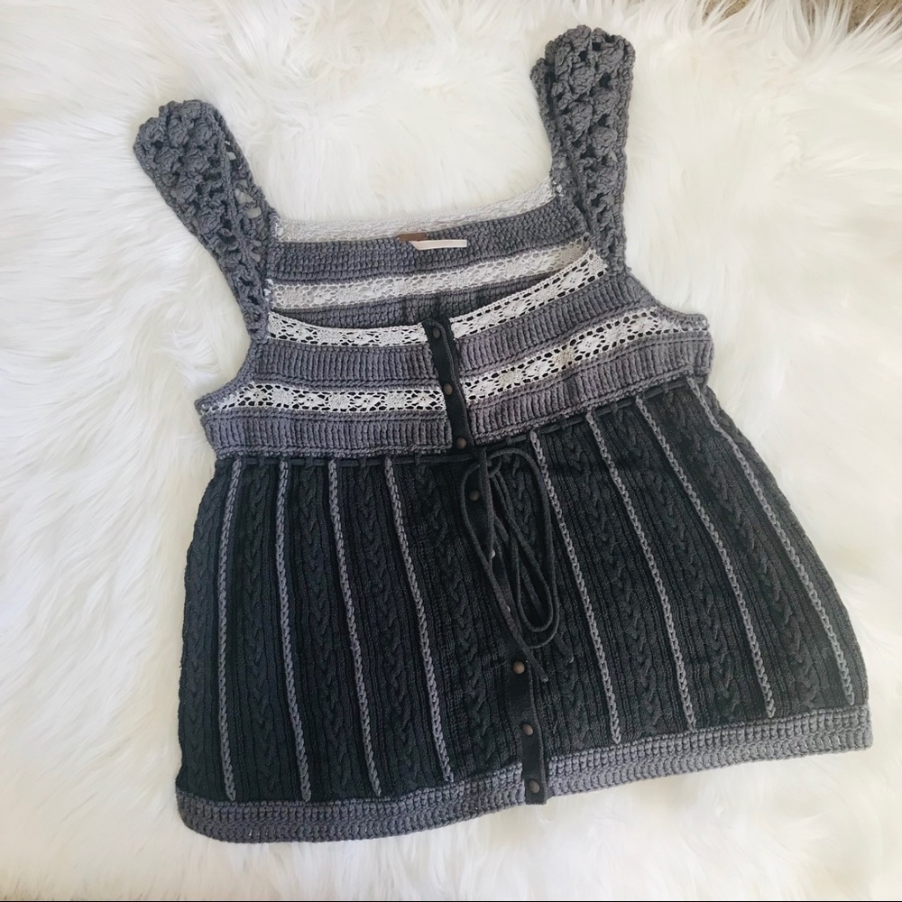 Free People Crochet top